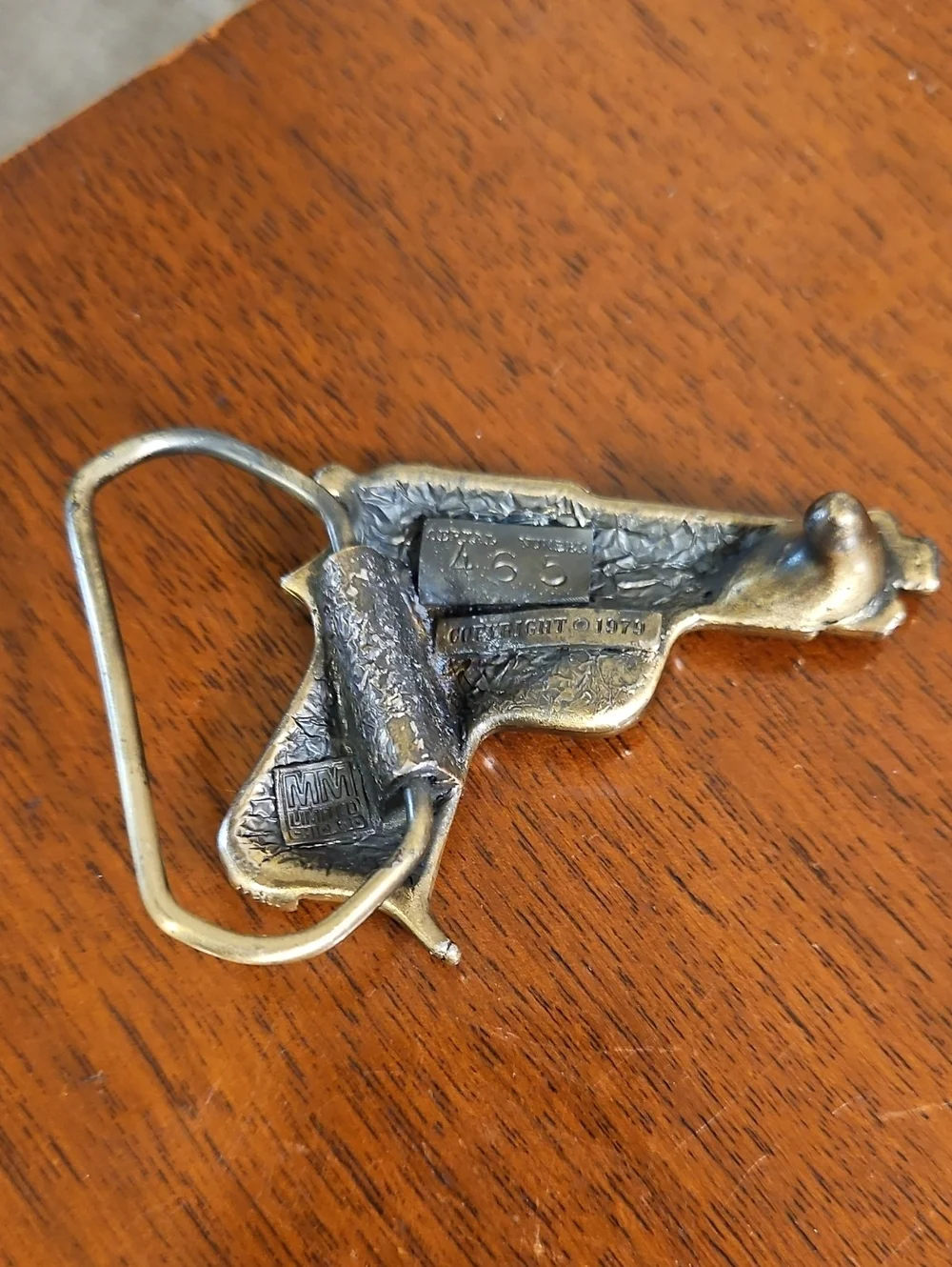 Vintage 1979 Beretta Pistol Belt Buckle